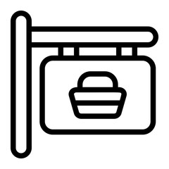 Board Food Line Icon