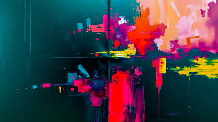 abstraktes digital painting