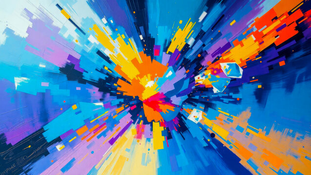 abstraktes digital painting
