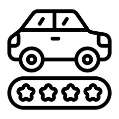 Rating Rent Line Icon