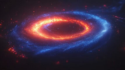 Obraz premium Cosmic Ring of Fire and Ice