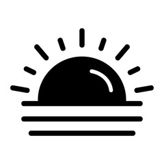Sunrise Solid Icon