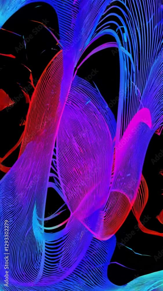 Aufkleber kaleidoscopic wave patterns