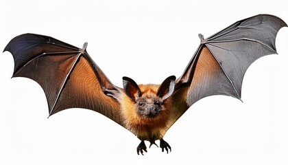 Bat in Flight Majestic Mammal Soaring Through the Twilight Sky with Elegant Wings Expanded, Capturing the Agility and Mystery of Nighttime Forests