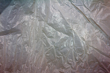 Obraz premium Close Up of Crumpled Plastic Texture Background