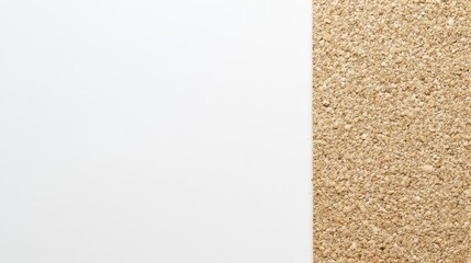 Fototapeta premium Sandpaper Texture on White: Minimalist Mockup with Copy Space 