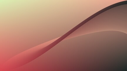 Fototapeta premium The background features a soft gradient blending cream, peach, pink, and brown hues. Cream-colored curved lines intersect the background diagonally. This design creates a warm and calm visual effect.