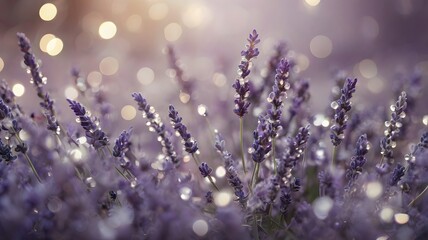 Elegant ambiance with a focus on lavender.