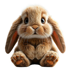 rabbit on white background через канва прозрачный фон