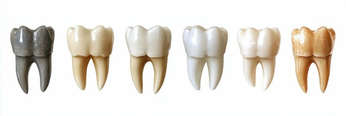 Teeth Chart. Dental Anatomy Diagram for Adults - Front Horizontal View
