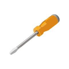 Fototapeta premium Realistic screwdriver tool icon