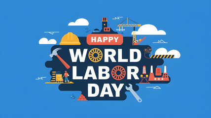 World Labor Day Concept Banner – Tribute to Hard Work and Dedication