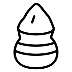 Holi powder Line Icon