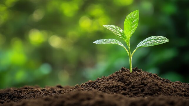 Arbor Day, Tree Planting Day, EARTH Day, young green plant