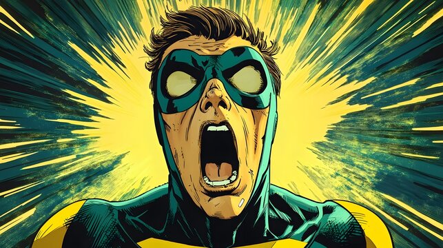 The Invincible's Furious Outburst: A Comic Book Illustration