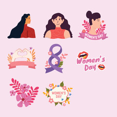 Women's Day Element 
