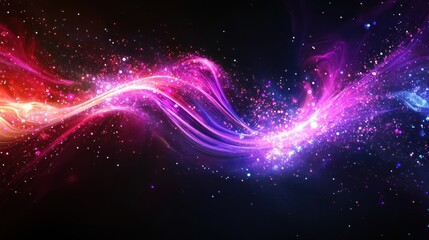 Obraz premium Abstract cosmic swirl, energy flow, nebula background, perfect for design