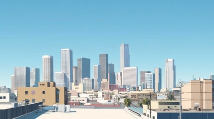 Vibrant Cityscape Panorama