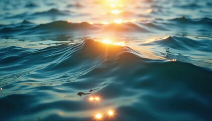 Rippling seawater reflecting intense sunlight, dazzling effect , ocean, daylight