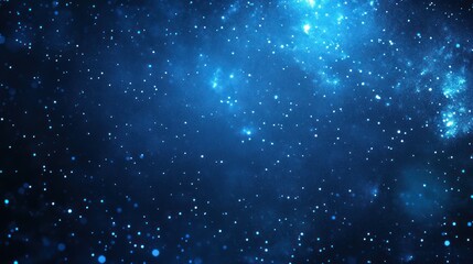 Fototapeta premium Blue Nebula Cosmic Background, Space Exploration
