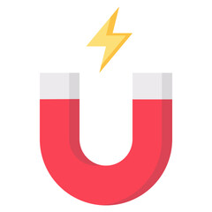 magnet vector flat icon
