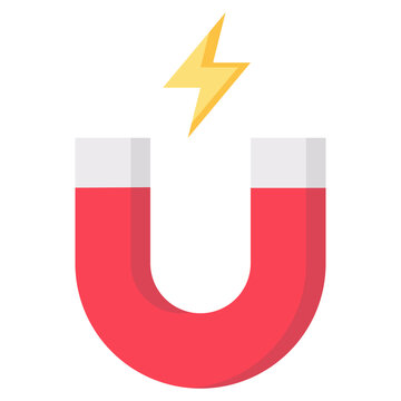 magnet vector flat icon