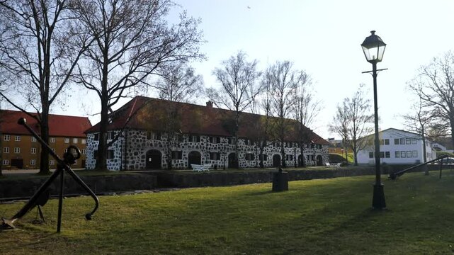Steinbrakka Gallery at Fredriksvern verft (Stavern Fort). Stavern, Norway