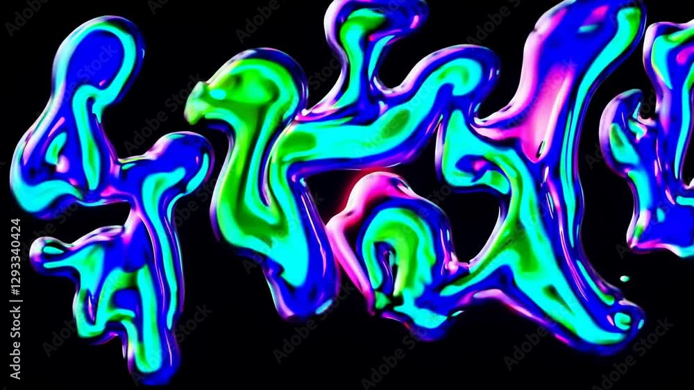 Poster abstract colorful background with bubbles