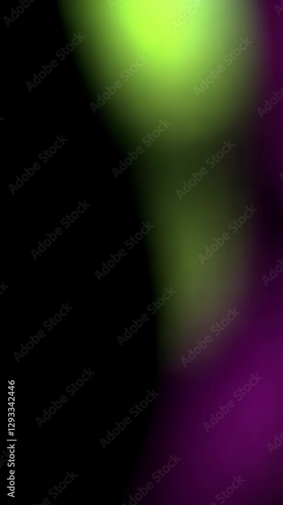 Poster light organic leaks merging seamlessly through gradient color overlay, transitioning across dark bac