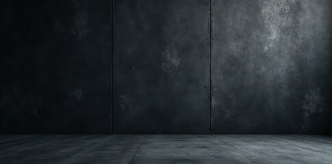 Deep black concrete, heavily textured, grunge aesthetic , grunge texture, black concrete, monochrome