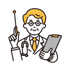 説明する医者