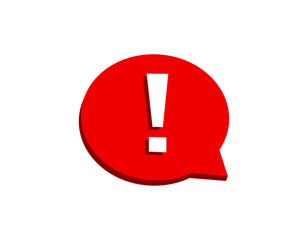 A bold red warning sign with an exclamation mark, conveying caution and urgency.