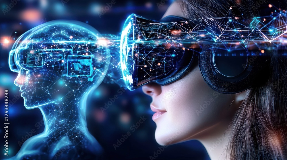 Poster innovative virtual reality technology unlocking the frontiers of digital immersion cognitive visuali