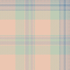 Oriental textile pattern plaid, french fabric tartan seamless. Top background check vector texture in pastel and light colors.