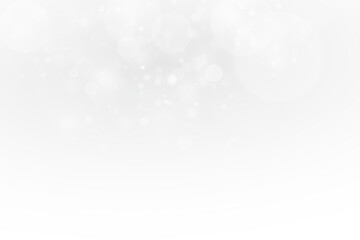 Glowing Abstract Light Particles Floating in a Foggy White Space, Representing a Mystical and Celestial Atmosphere with a Subtle Radiance of Elegance and Purity
