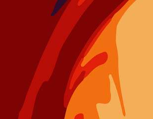 Fototapeta premium Fiery Fusion of Red and Orange Bold and Vibrant Abstract Background. A Radiant Blend of Warm Red and Orange Tones in a Dynamic Abstract Design. Shades of Red and Orange Creating a Abstract Artwork