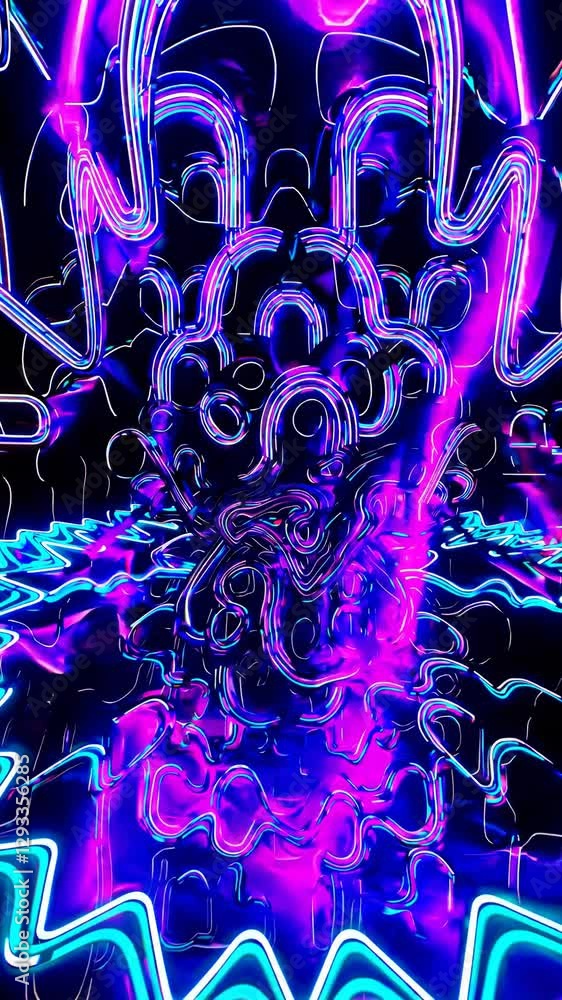 Poster abstract colorful background with lines