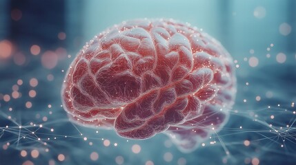 Fototapeta premium brain on dark background,technology,mind 