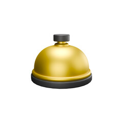 3D rendered illustration of reception bell in hotel 