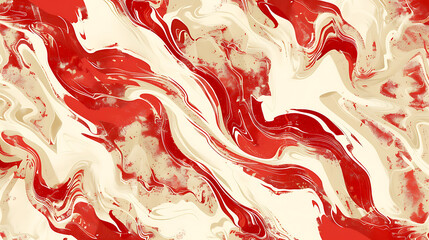 Marble red white abstract background. Liquid marble. Marble texture.