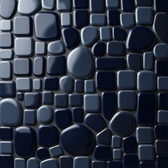 Obraz premium Textured abstract tiles in shades of blue