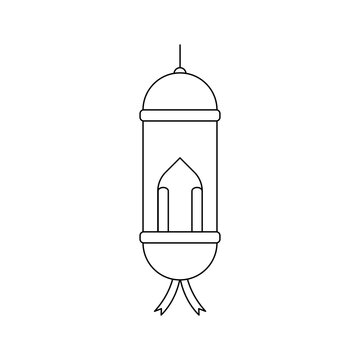 recommend clip art: Lantern Lamp Icon. Lantern Lamp Vector Icon in line style design. Lantern Lamp Symbol. Vector illustration.