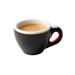 Naklejka premium Espresso in a Stylish Black Cup
