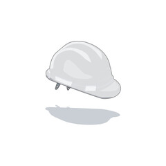 White safety helmet for managers, supervisors, and engineers. Essential head protection for leadership roles in construction and industrial sites, ensuring workplace safety and compliance.