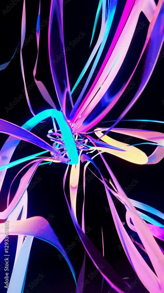 Poster abstract blue background with lines
