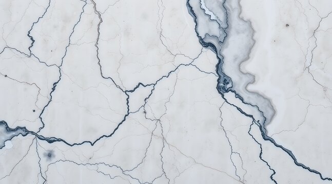 An elegant marble surface showcases a beautiful interplay of white and grey veins, creating a timeless and sophisticated texture ideal for high-end design and architecture.   