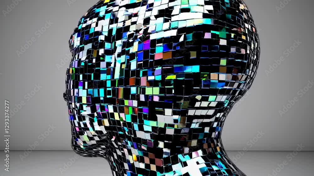 Poster abstract technology background with glowing lines