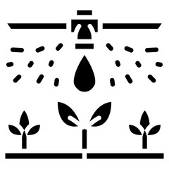 Drip Irrigation Vector Icon
