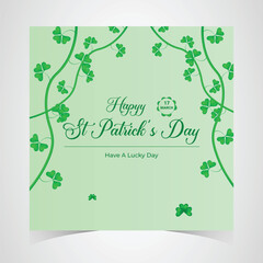 St Patrick's Day happy Irish holiday vector illustration. Saint Patrick's Day, vector web banner design. Happy Saint Patrick's day banner.