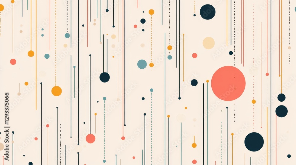 Poster abstract geometric pattern design
